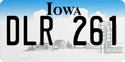 IA license plate DLR261