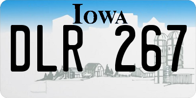 IA license plate DLR267