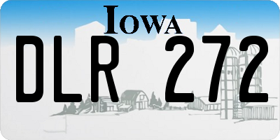 IA license plate DLR272