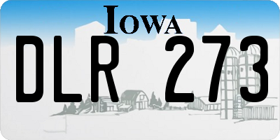 IA license plate DLR273