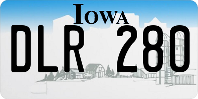 IA license plate DLR280