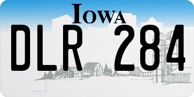 IA license plate DLR284
