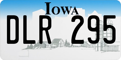 IA license plate DLR295