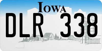 IA license plate DLR338
