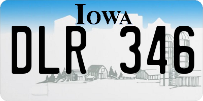 IA license plate DLR346
