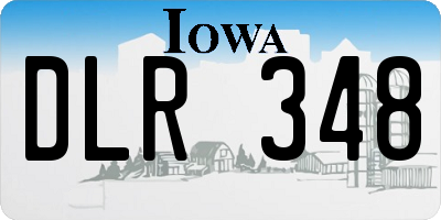 IA license plate DLR348