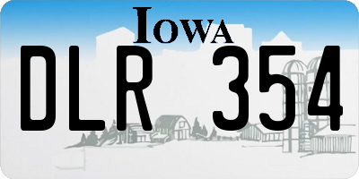IA license plate DLR354