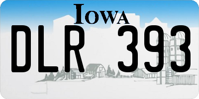 IA license plate DLR393