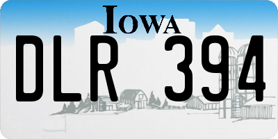 IA license plate DLR394