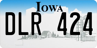 IA license plate DLR424