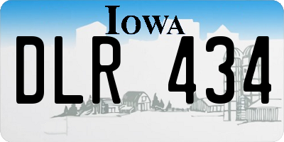 IA license plate DLR434