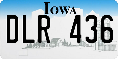 IA license plate DLR436