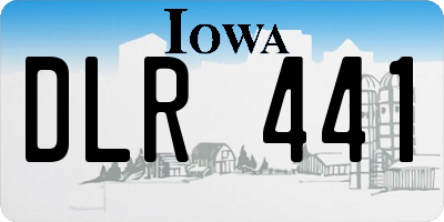 IA license plate DLR441