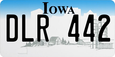 IA license plate DLR442