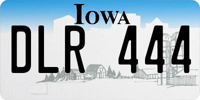 IA license plate DLR444