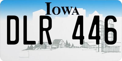 IA license plate DLR446