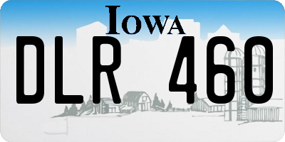 IA license plate DLR460