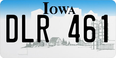 IA license plate DLR461