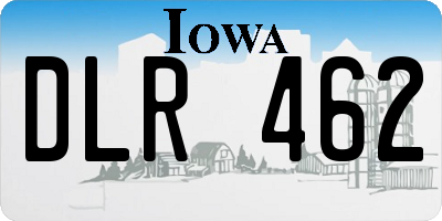 IA license plate DLR462