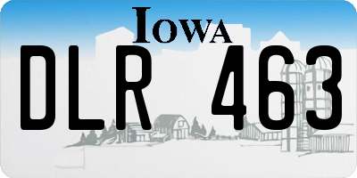 IA license plate DLR463