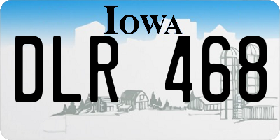 IA license plate DLR468