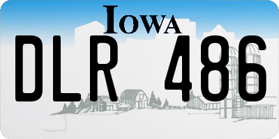 IA license plate DLR486