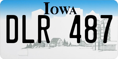 IA license plate DLR487