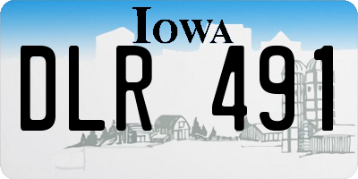 IA license plate DLR491