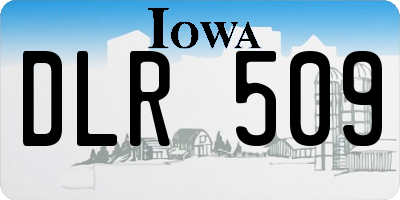 IA license plate DLR509
