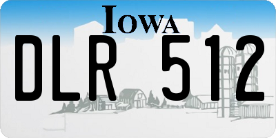 IA license plate DLR512