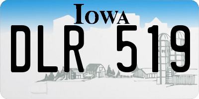IA license plate DLR519