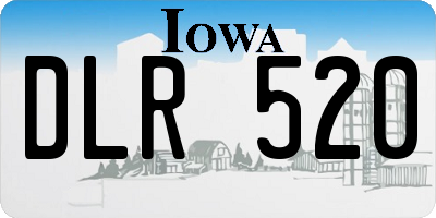 IA license plate DLR520