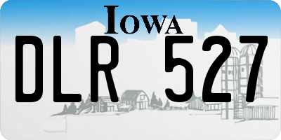 IA license plate DLR527