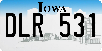 IA license plate DLR531