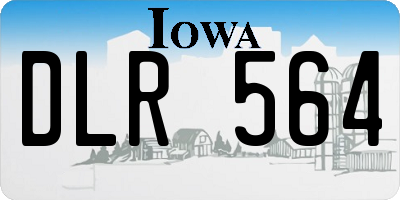 IA license plate DLR564