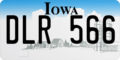 IA license plate DLR566