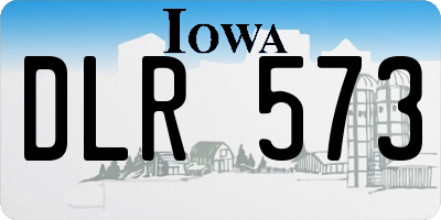 IA license plate DLR573