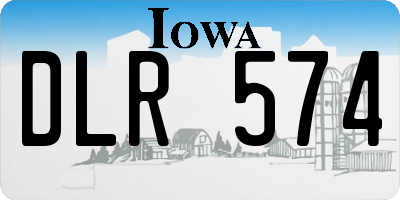 IA license plate DLR574