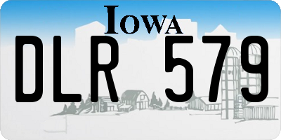 IA license plate DLR579