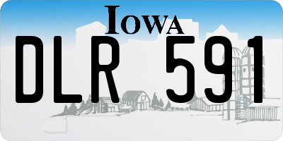 IA license plate DLR591