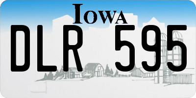 IA license plate DLR595
