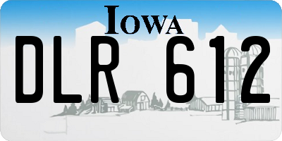 IA license plate DLR612