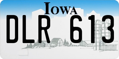 IA license plate DLR613