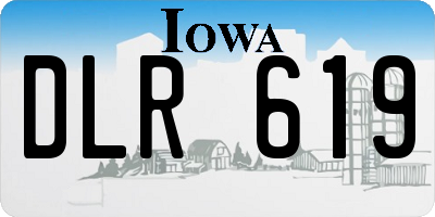IA license plate DLR619
