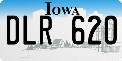 IA license plate DLR620