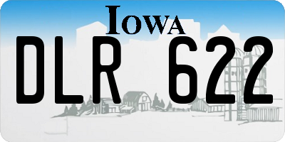 IA license plate DLR622