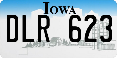 IA license plate DLR623