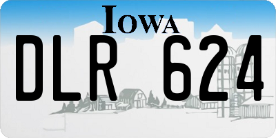 IA license plate DLR624