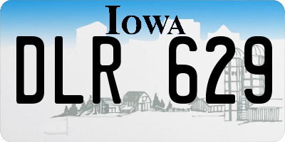 IA license plate DLR629