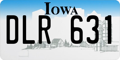 IA license plate DLR631